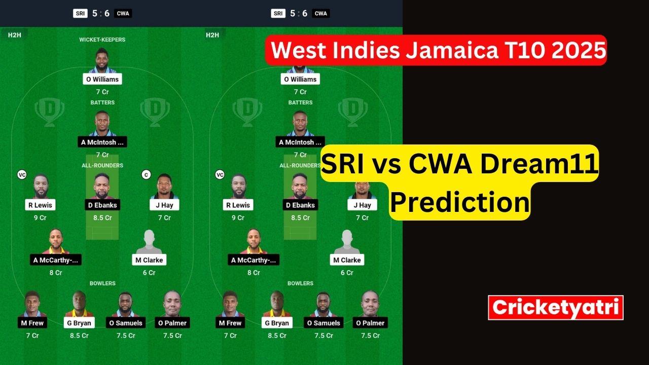SRI vs CWA Dream11