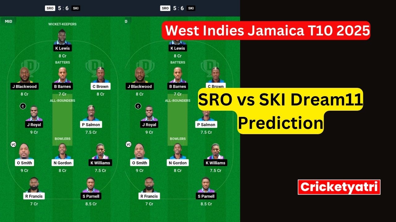 SRO vs SKI Dream11