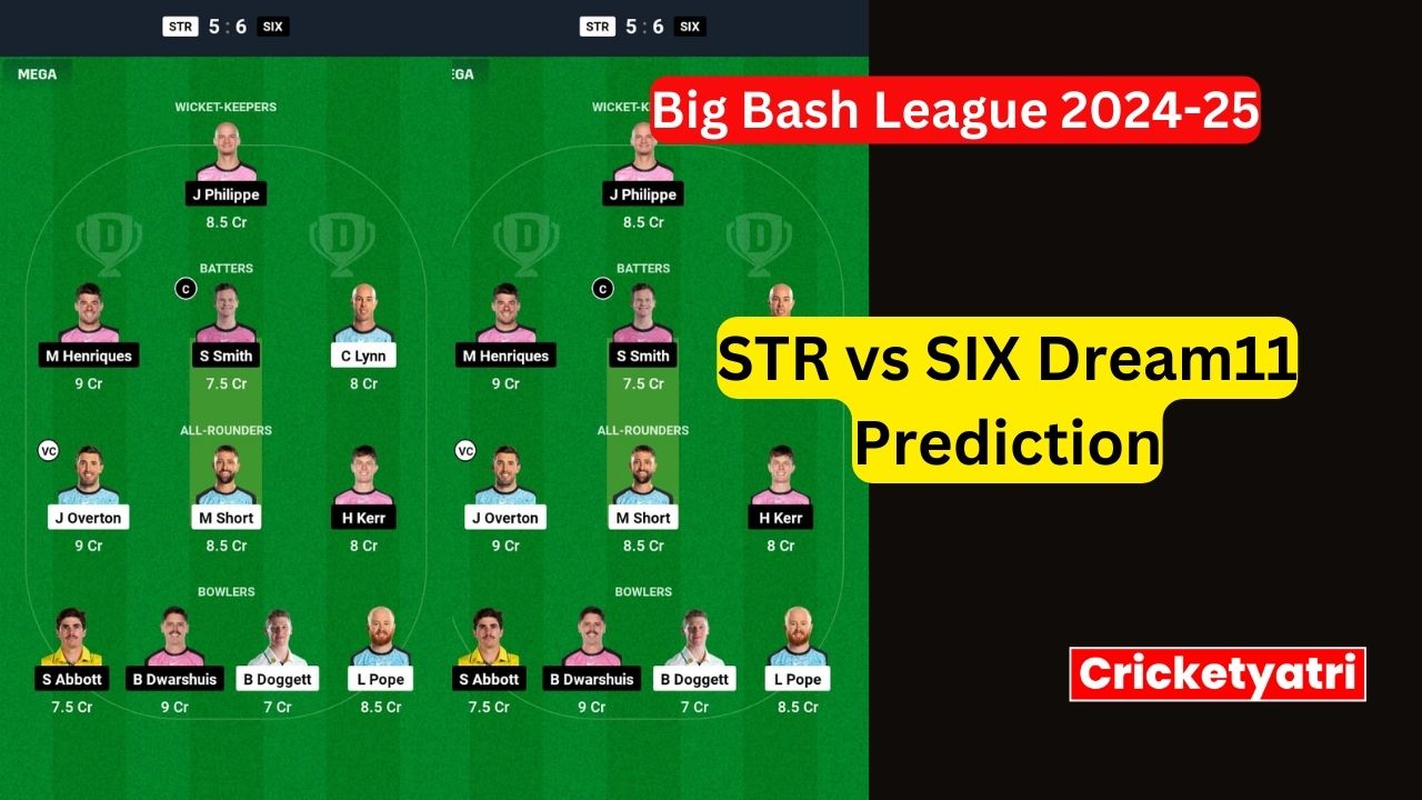STR vs SIX Dream11