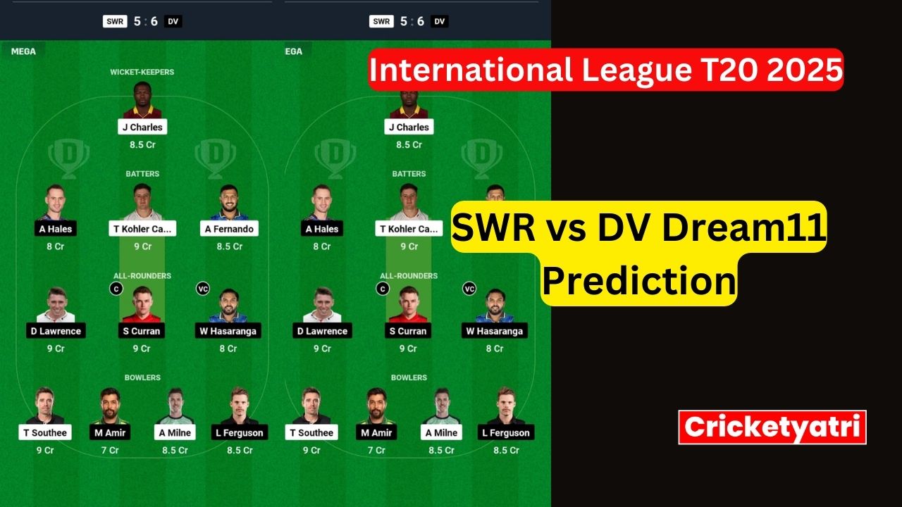 SWR vs DV Dream11