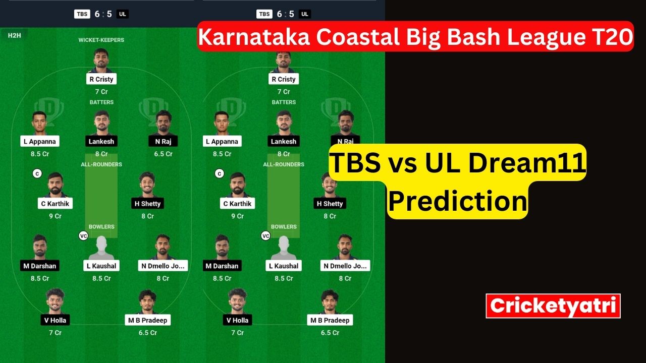 TBS vs UL Dream11