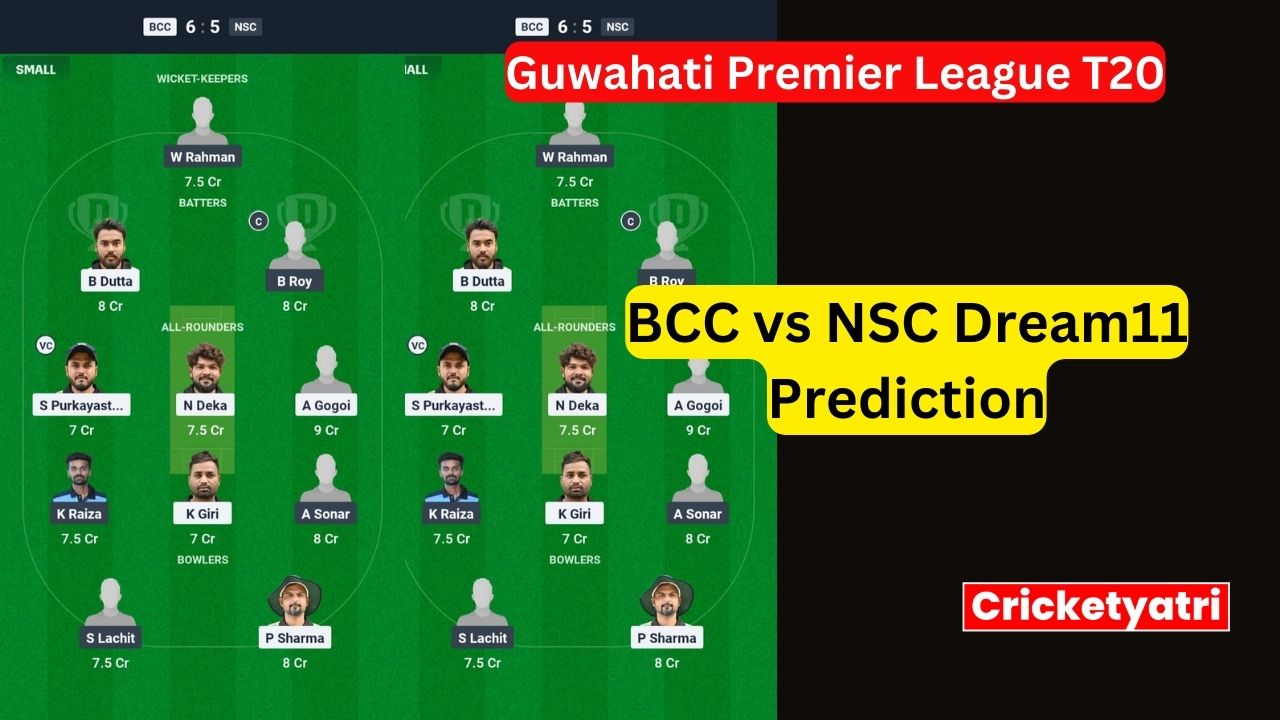 BCC vs NSC Dream11