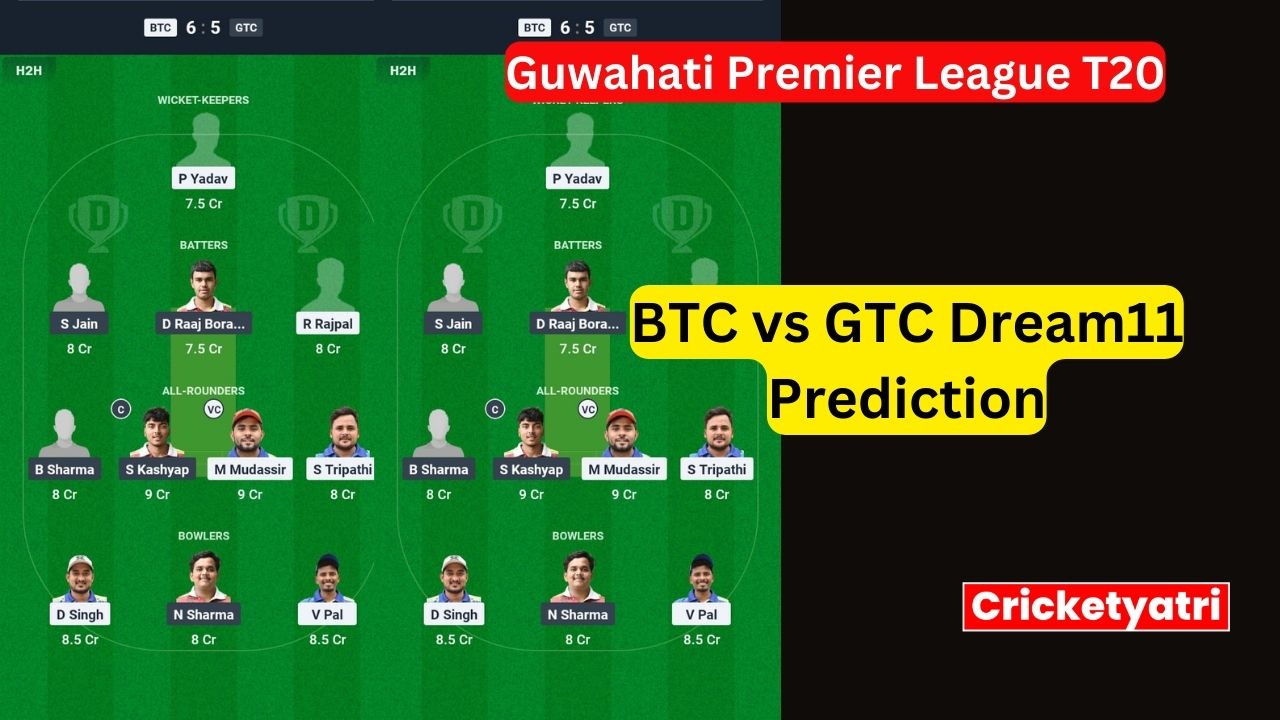 BTC vs GTC Dream11