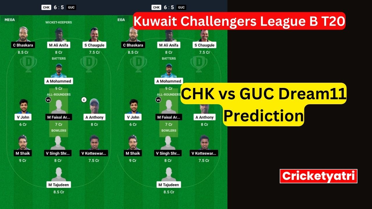 CHK vs GUC Dream11