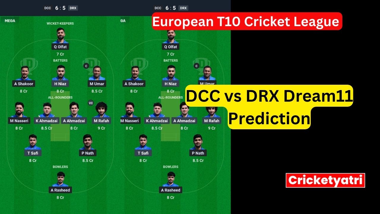 DCC vs DRX Dream11