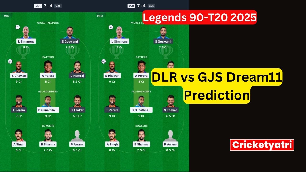 DLR vs GJS Dream11