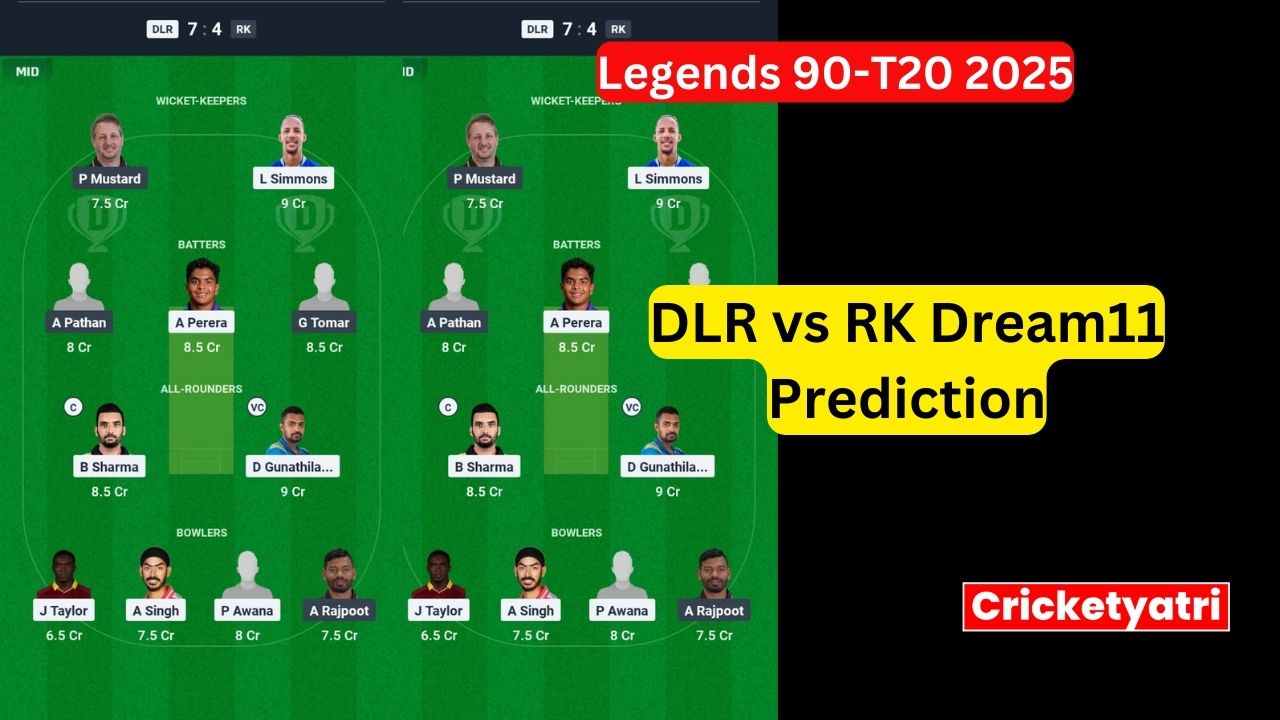 DLR vs RK Dream11