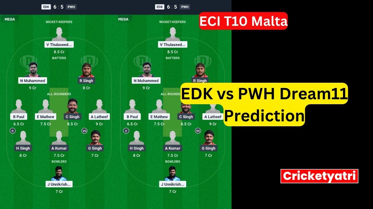 EDK vs PWH Dream11