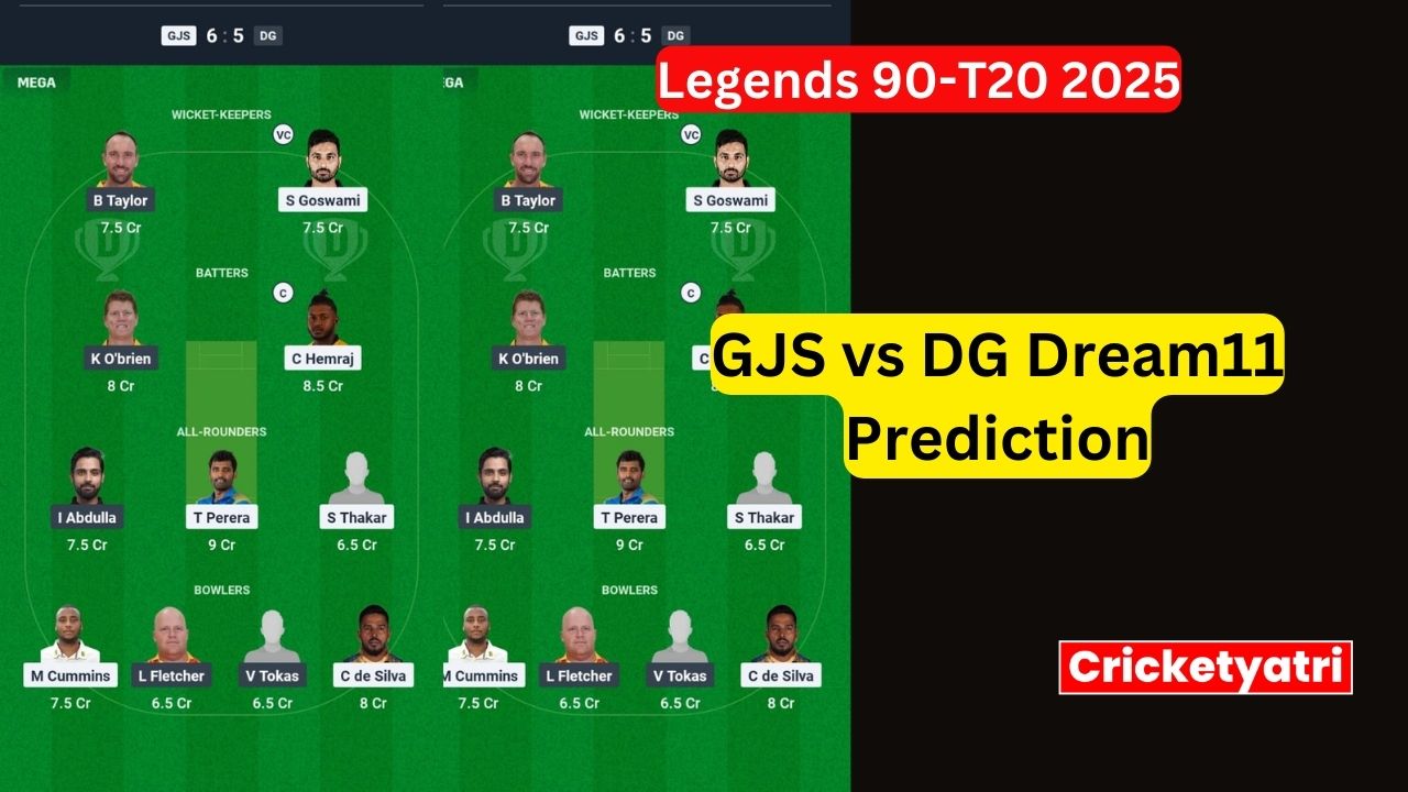 GJS vs DG Dream11
