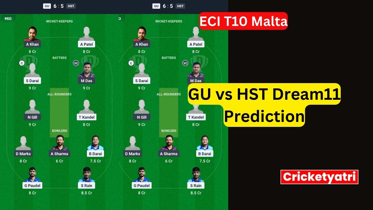 GU vs HST Dream11