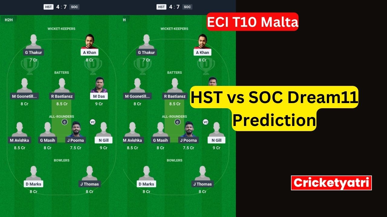 HST vs SOC Dream11