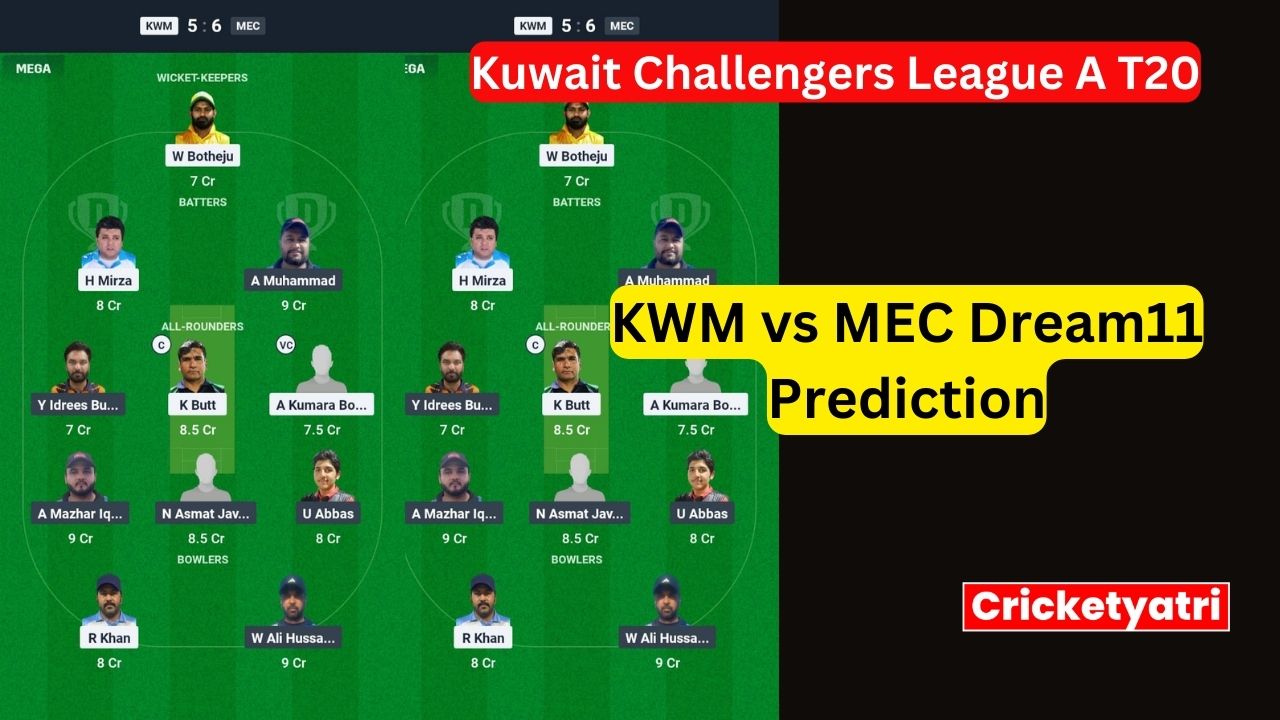 KWM vs MEC Dream11