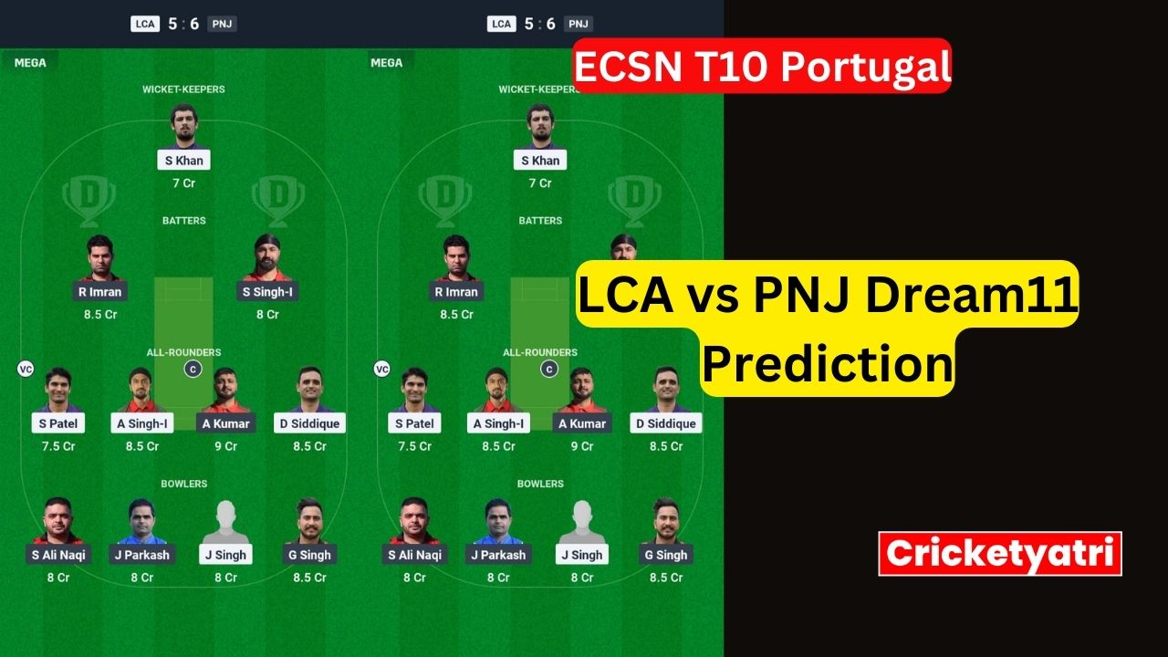 LCA vs PNJ Dream11