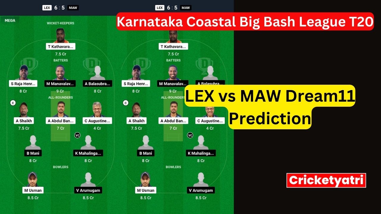 LEX vs MAW Dream11