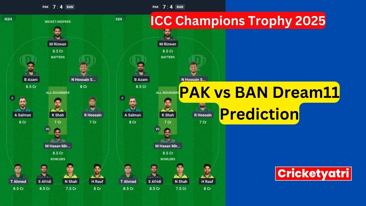 PAK vs BAN Dream11