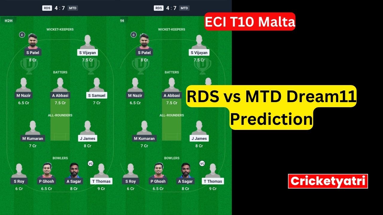RDS vs MTD Dream11