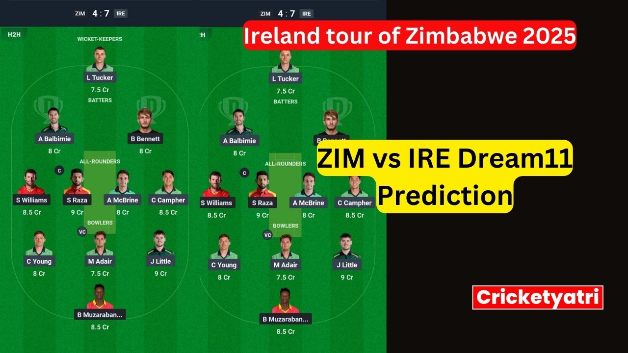 ZIM vs IRE Dream11