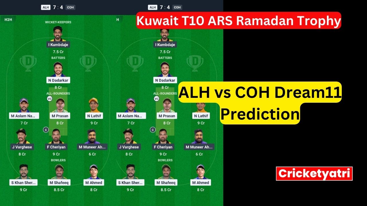 ALH vs COH Dream11