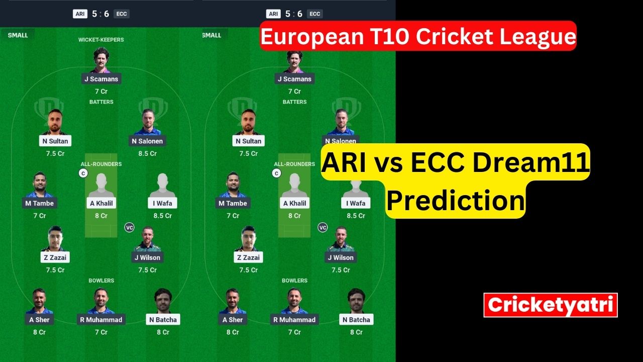 ARI vs ECC Dream11