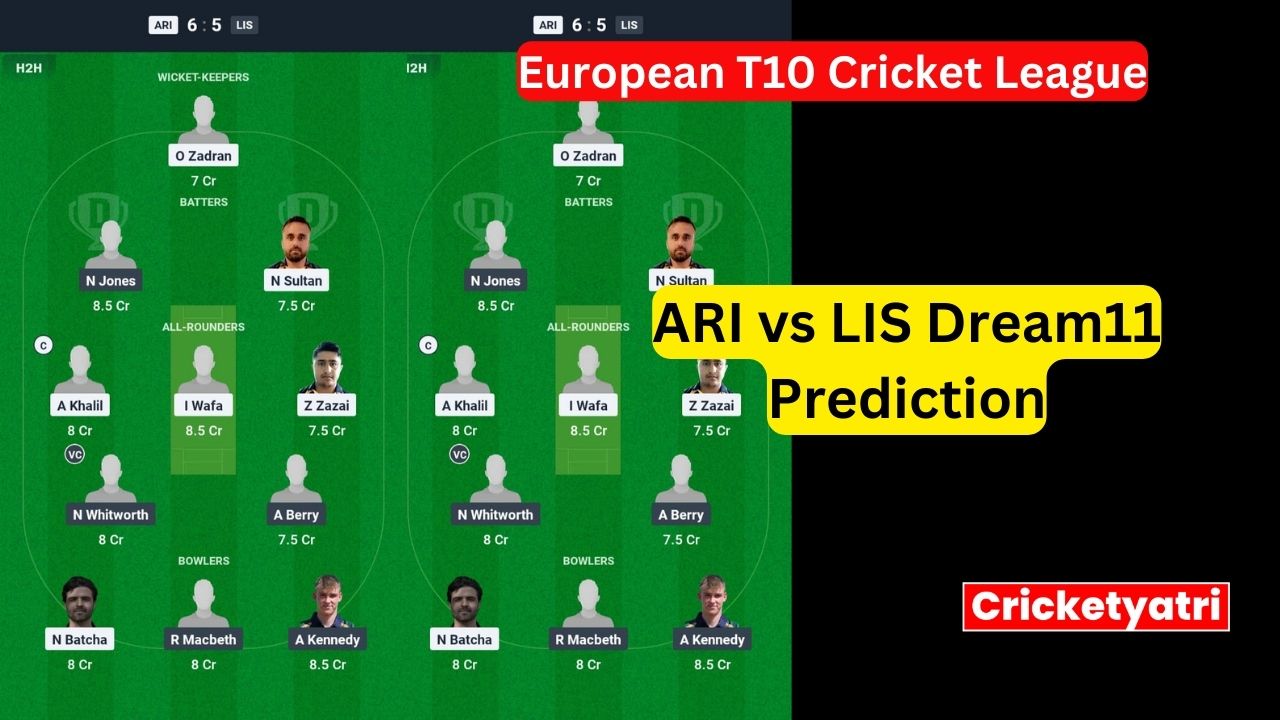 ARI vs LIS Dream11