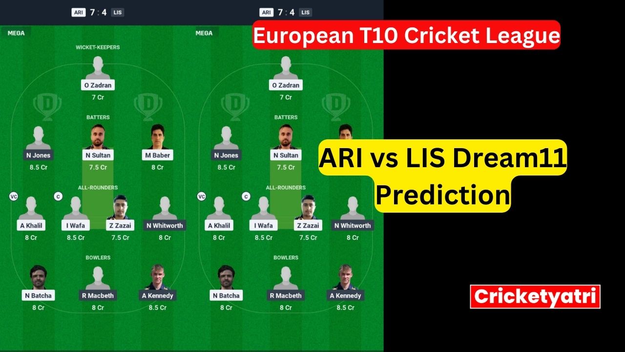 ARI vs LIS Dream11