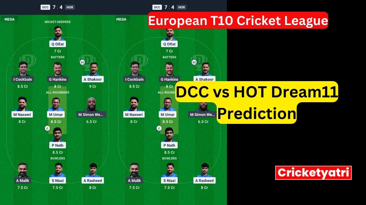 DCC vs HOT Dream11