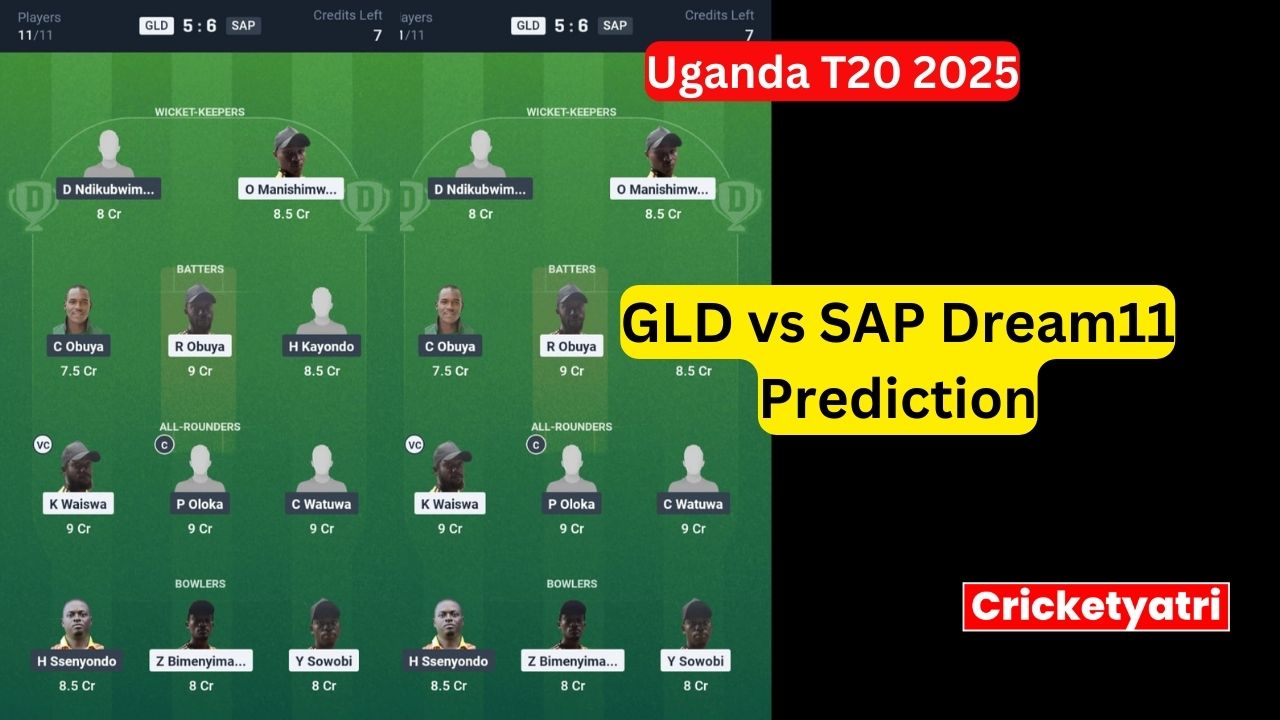 GLD vs SAP Dream11