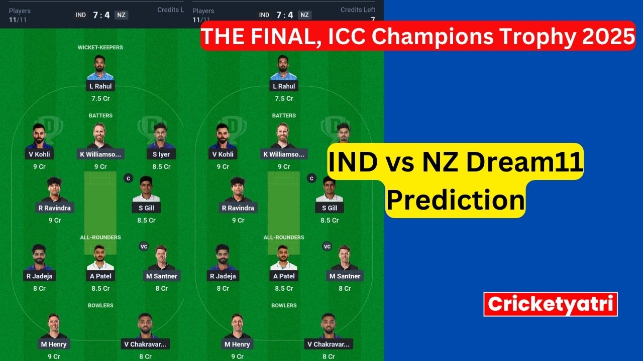 IND vs NZ Dream11