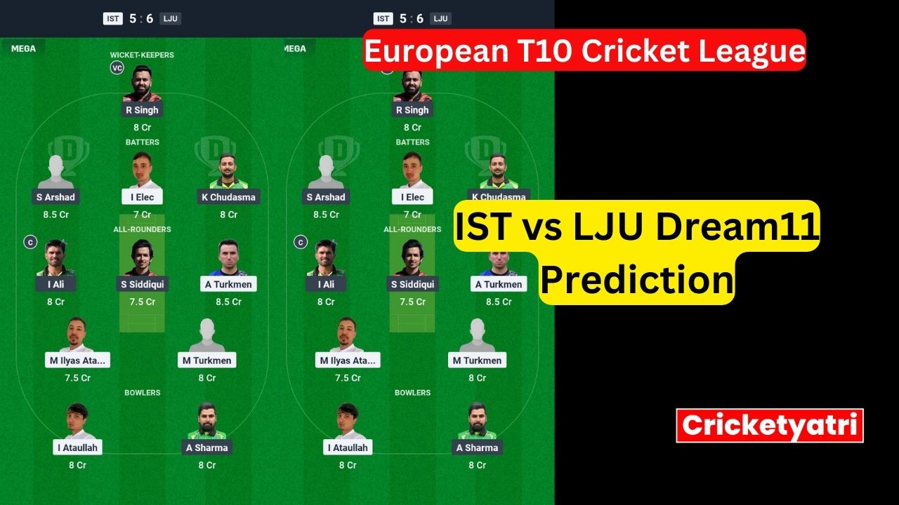 IST vs LJU Dream11
