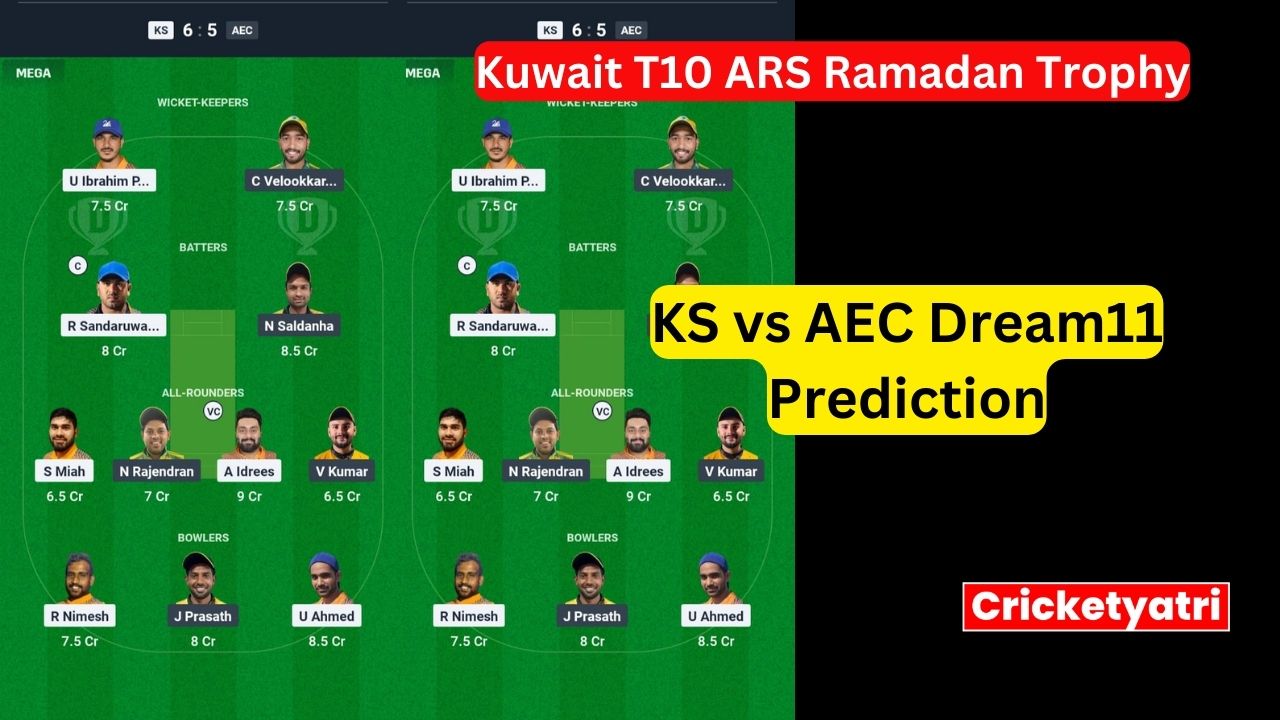 KS vs AEC Dream11
