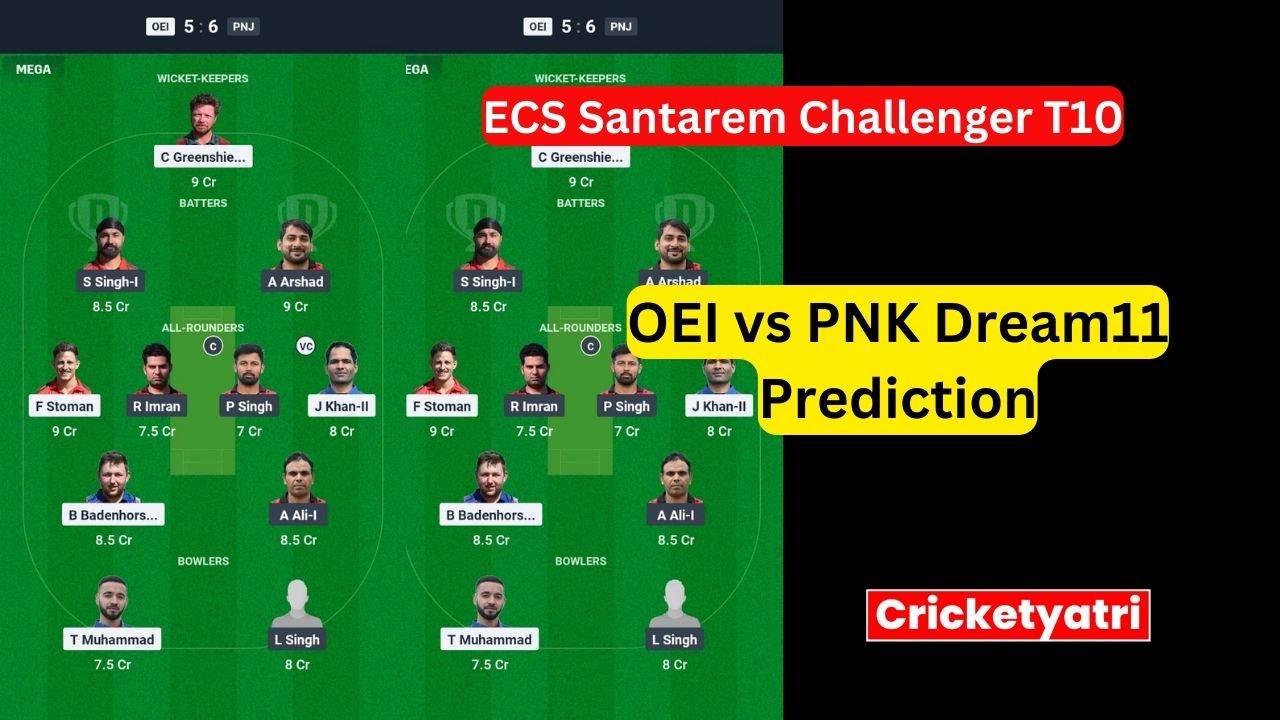 OEI vs PNK Dream11