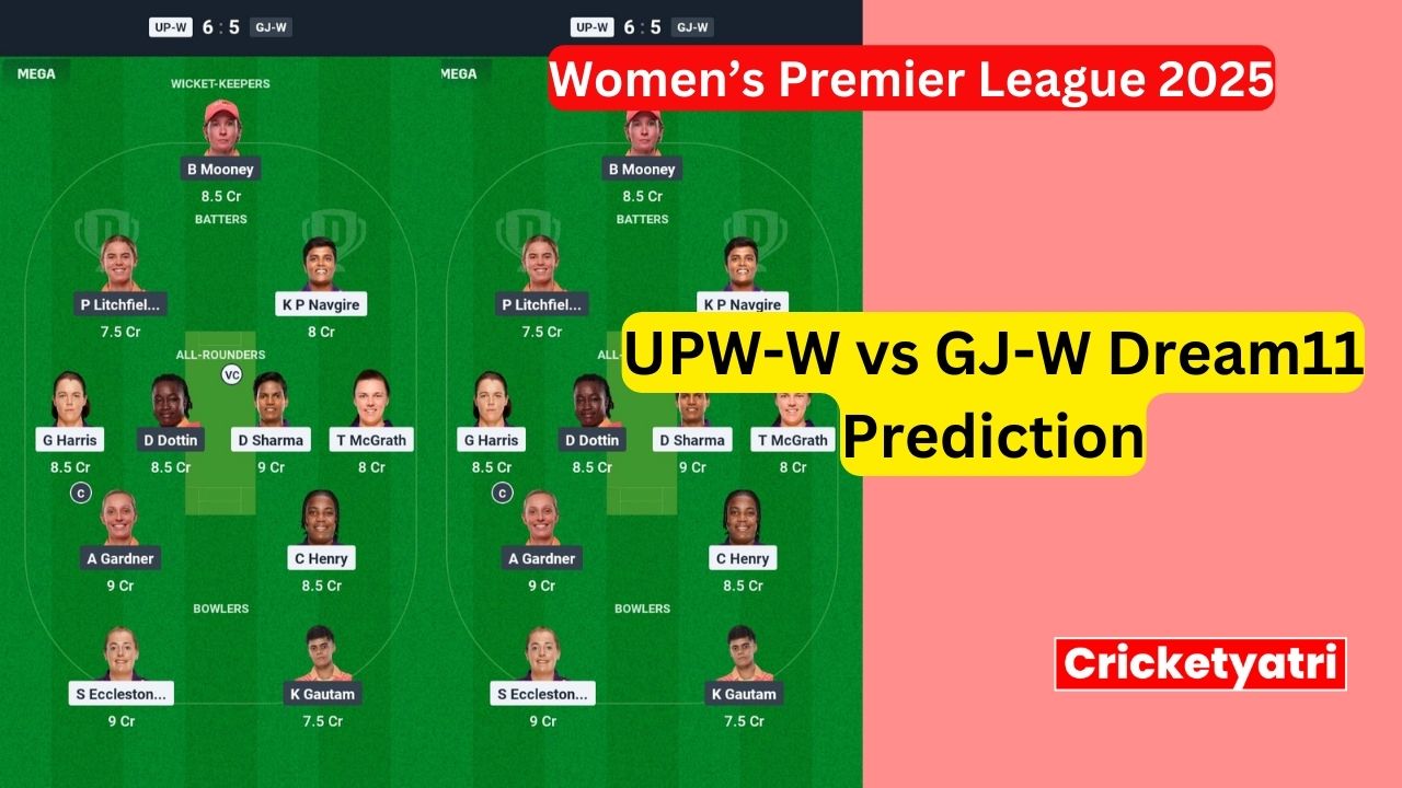 UPW-W vs GJ-W Dream11