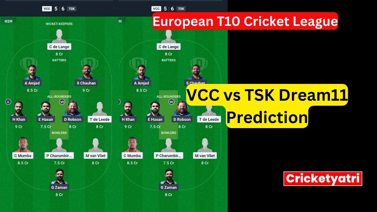VCC vs TSK Dream11