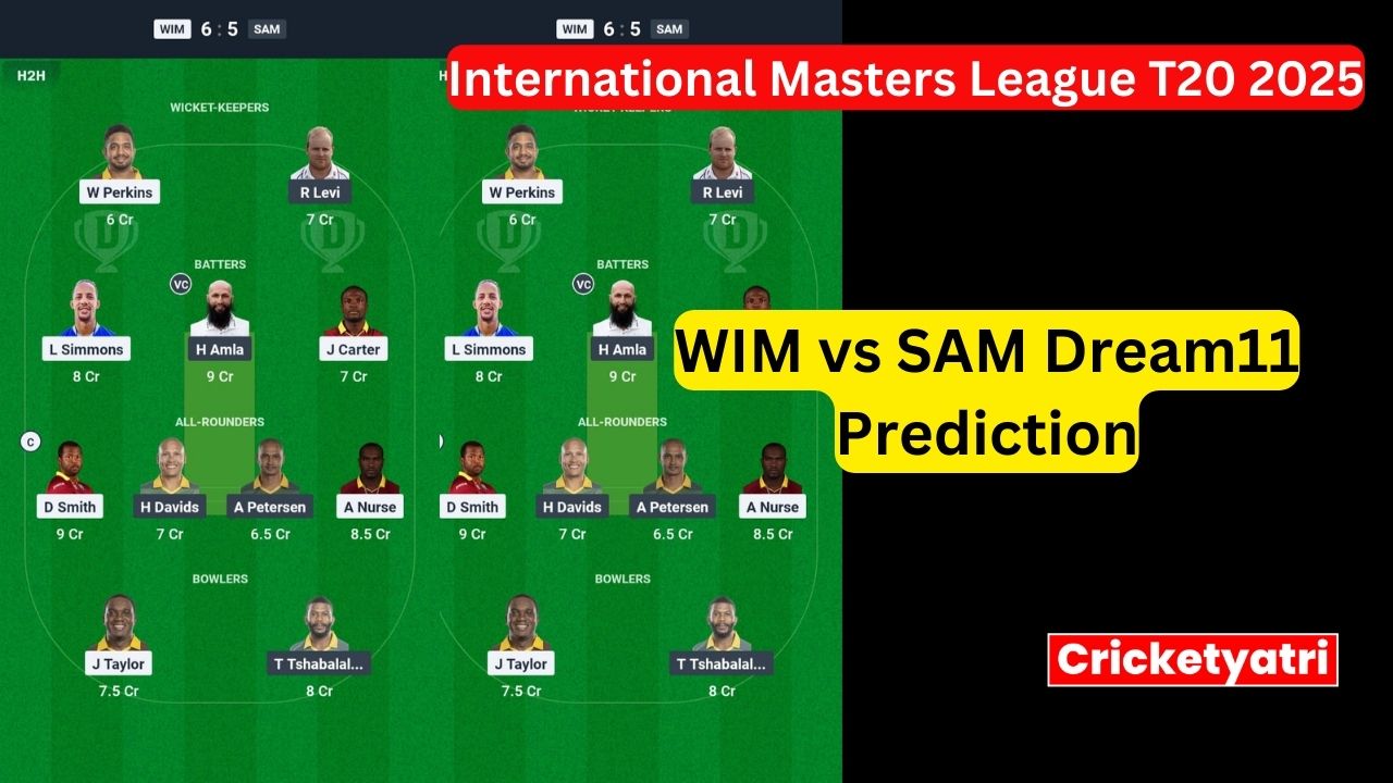 WIM vs SAM Dream11