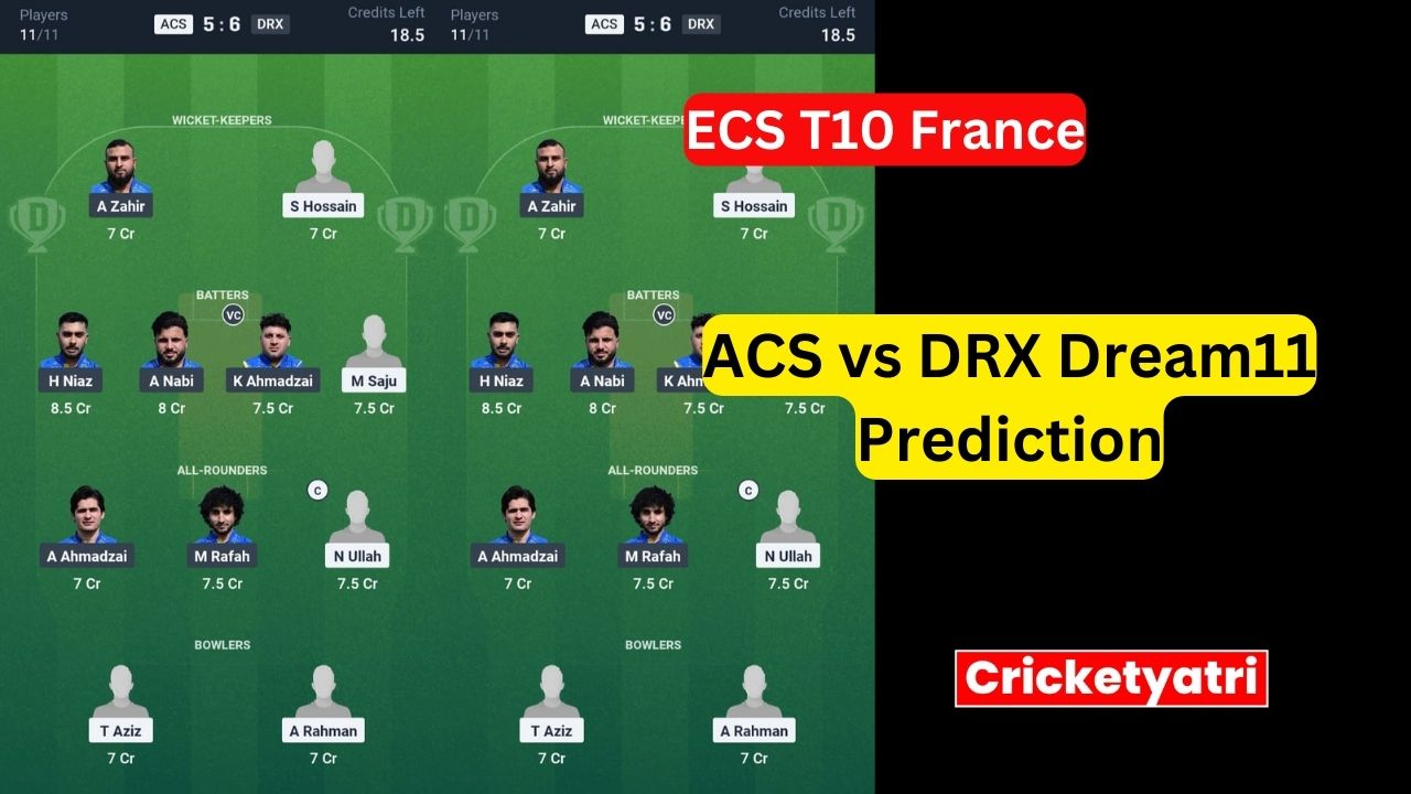 ACS vs DRX Dream11