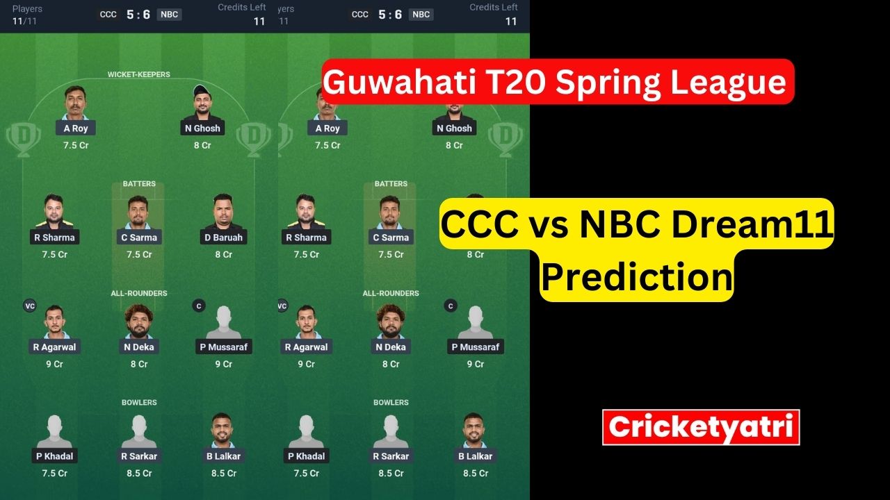 CCC vs NBC Dream11