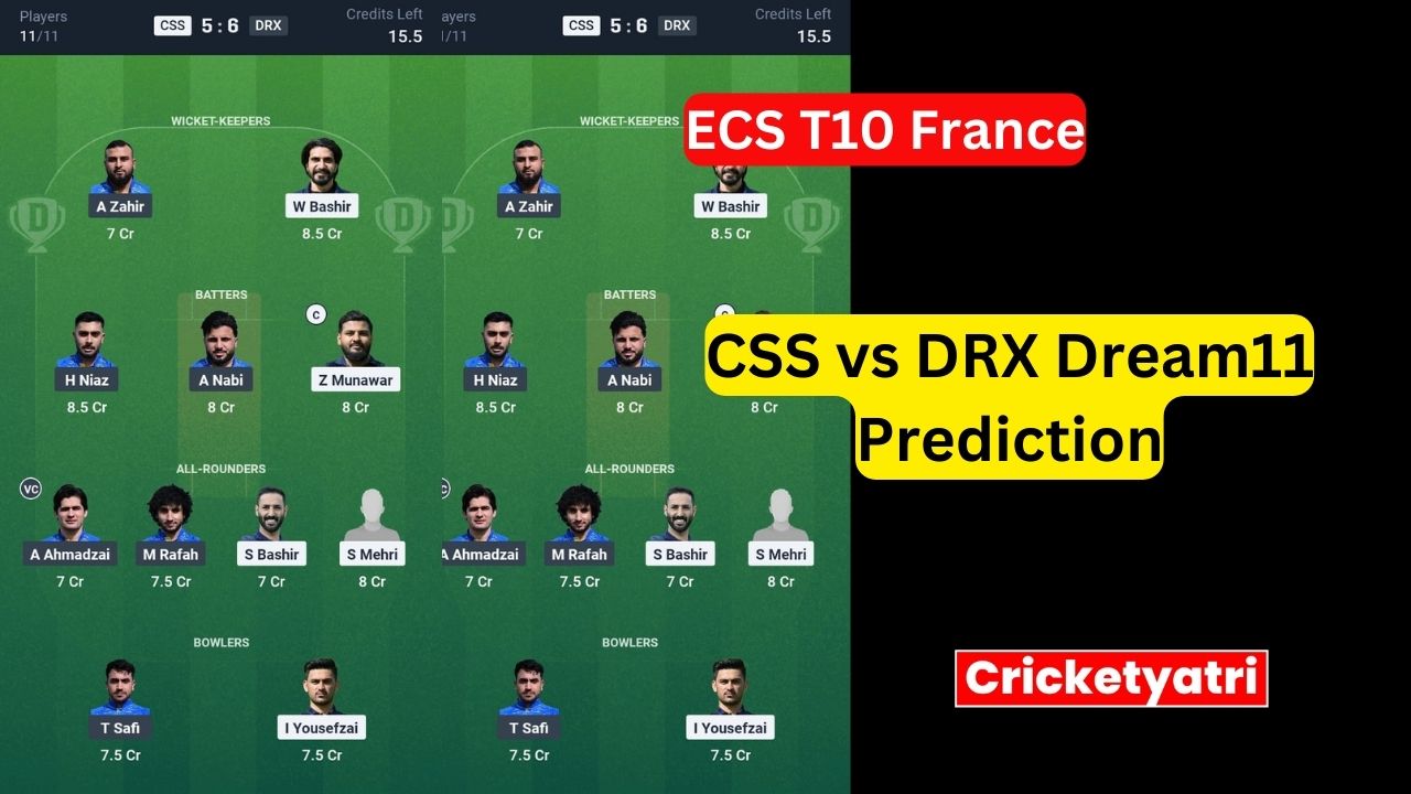 CSS vs DRX Dream11