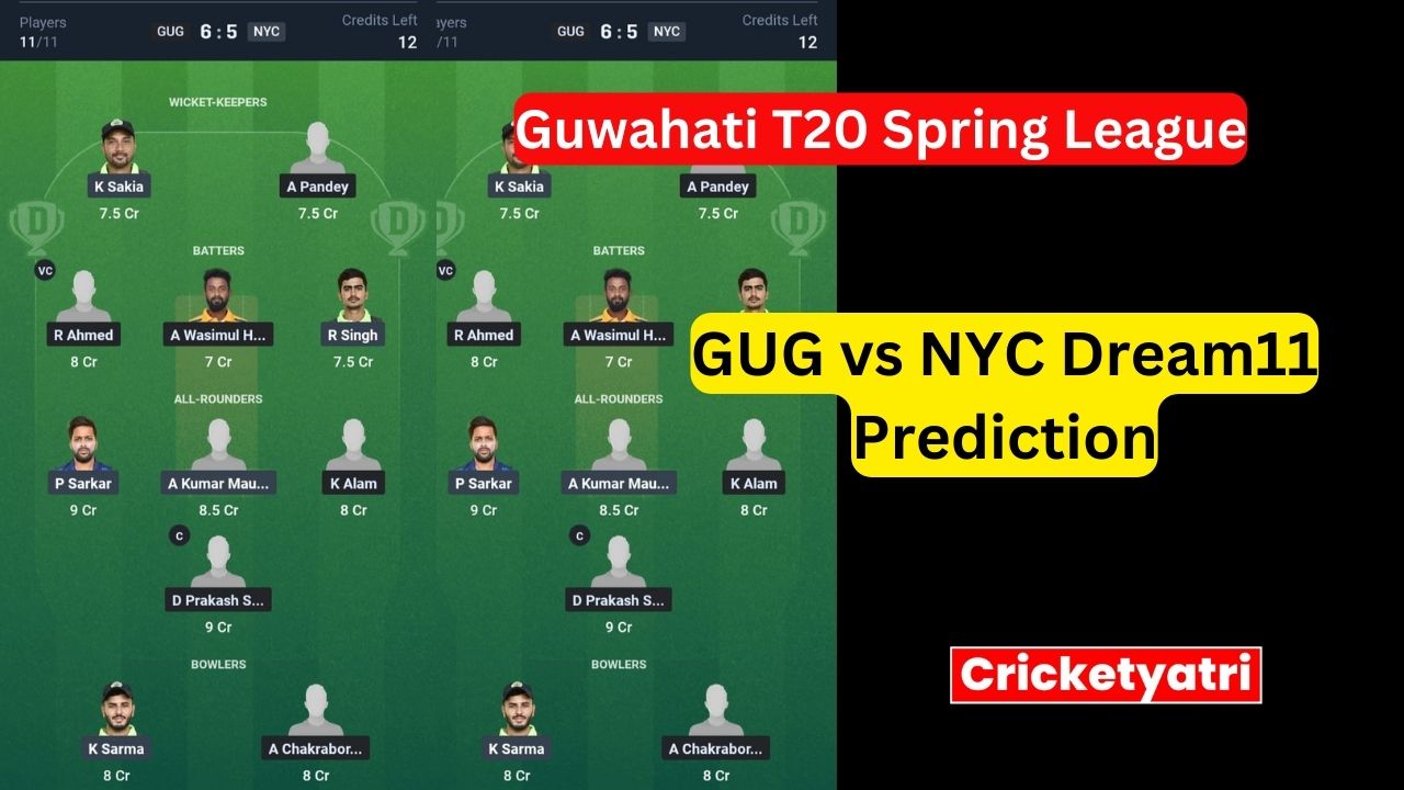 GUG vs NYC Dream11