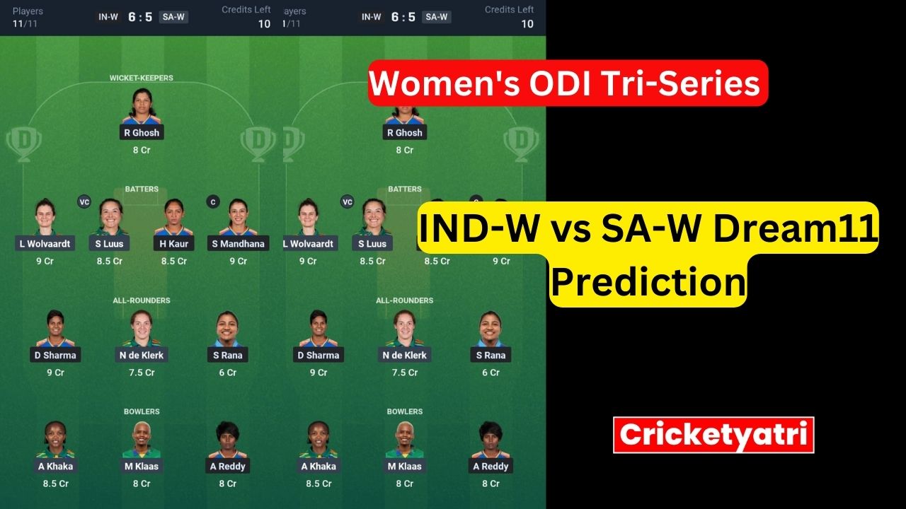 IND-W vs SA-W Dream11