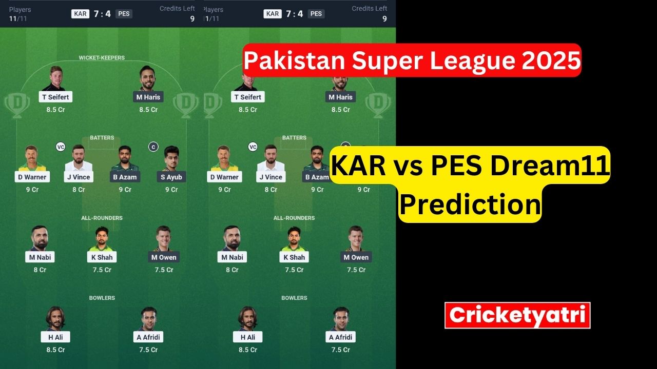 KAR vs PES Dream11