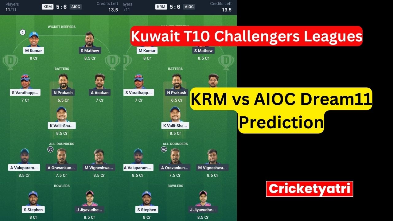 KRM vs AIOC Dream11