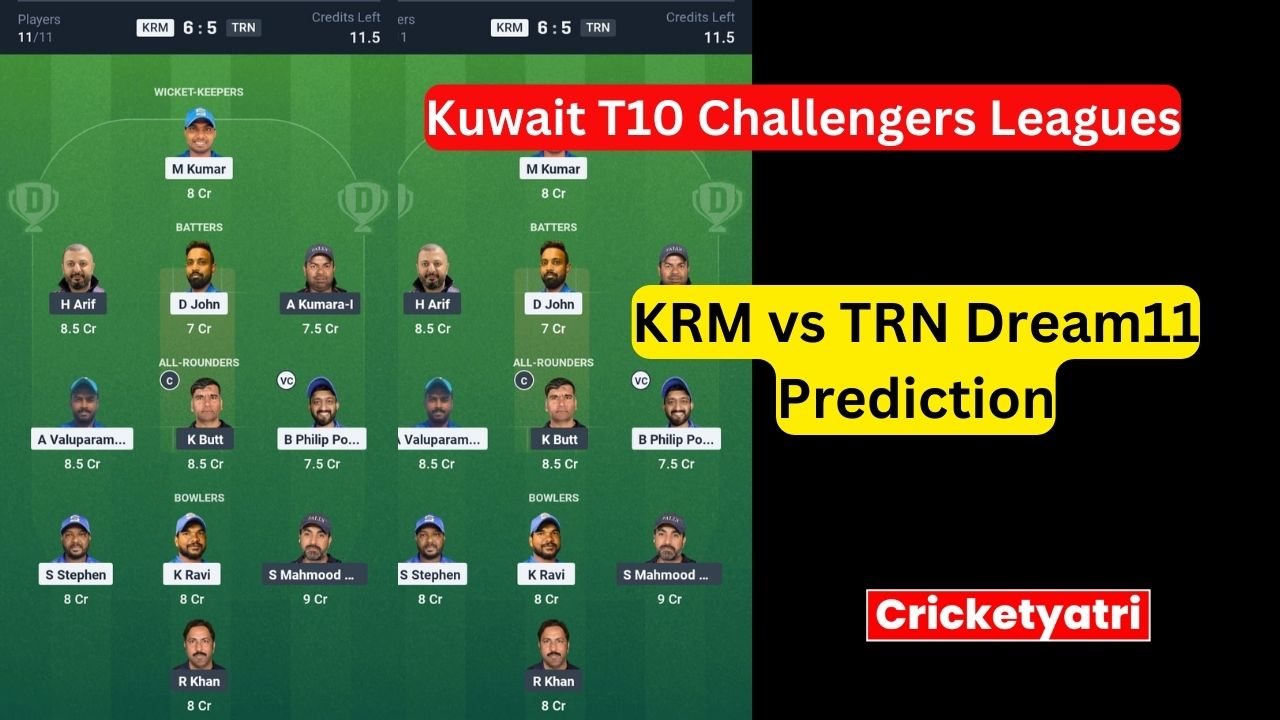 KRM vs TRN Dream11