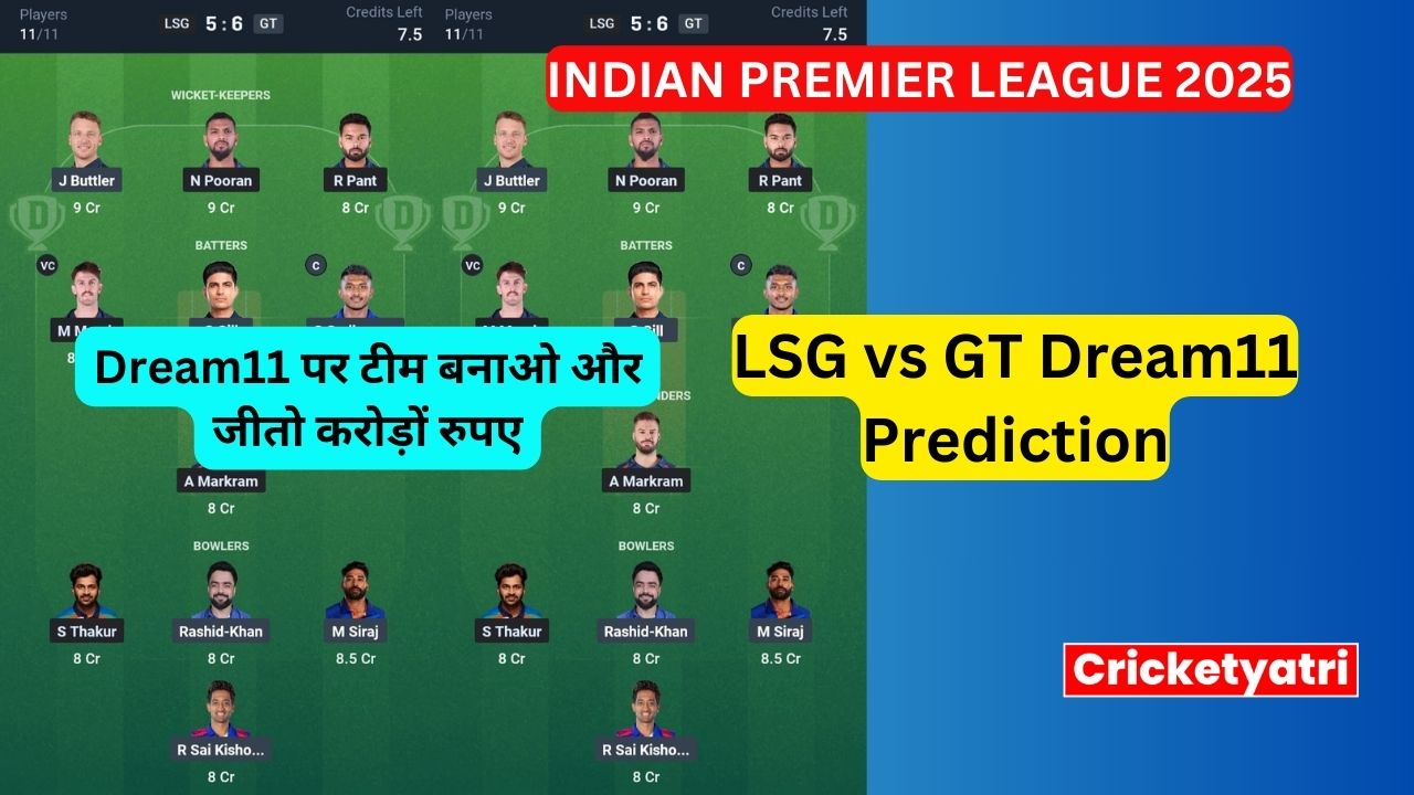 LSG vs GT Dream11