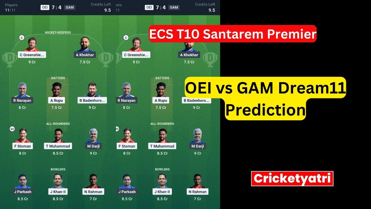 OEI vs GAM Dream11