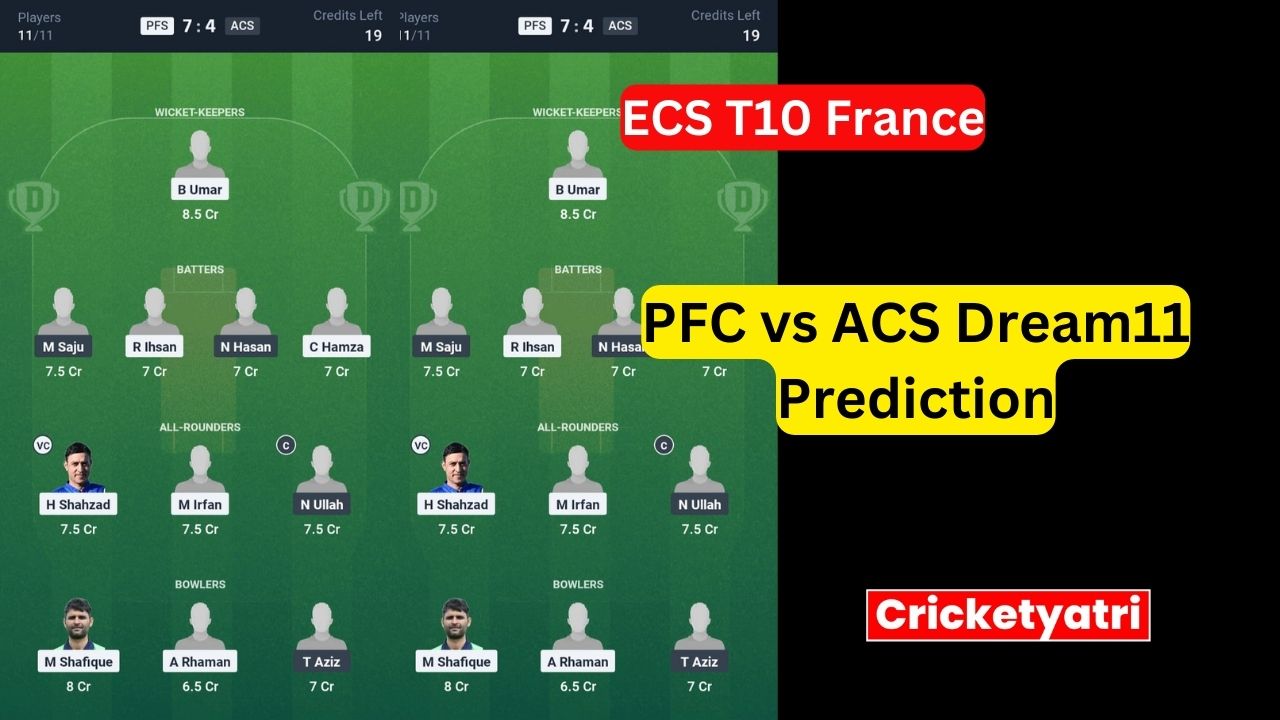 PFC vs ACS Dream11