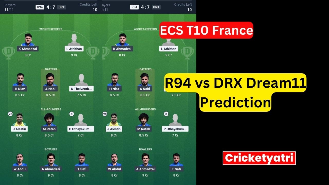 R94 vs DRX Dream11