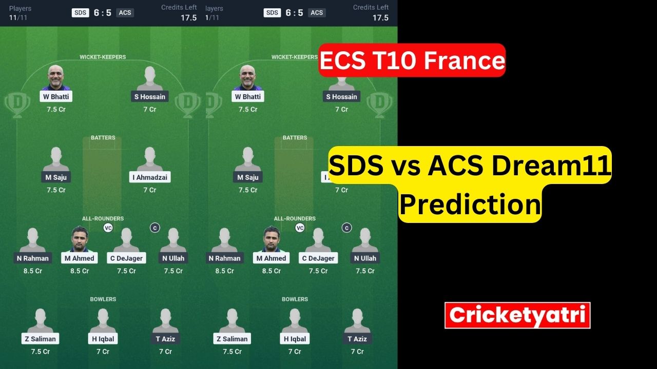 SDS vs ACS Dream11