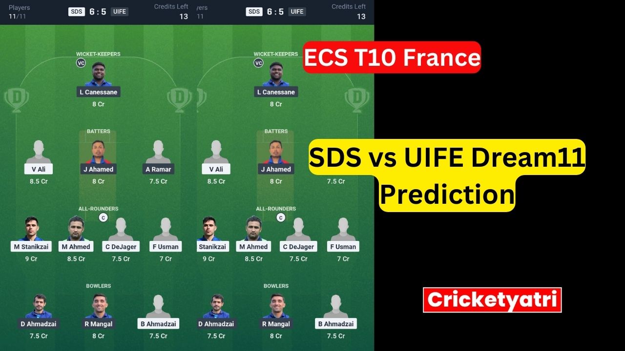 SDS vs UIFE Dream11