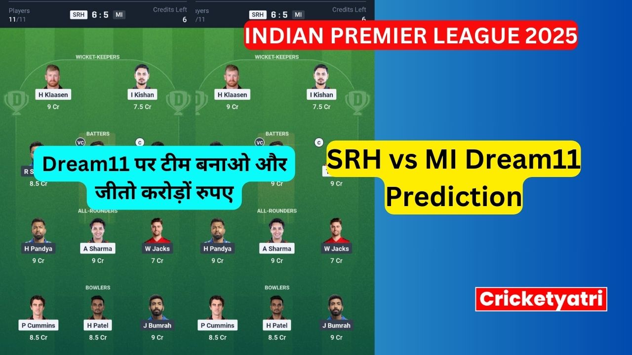 SRH vs MI Dream11