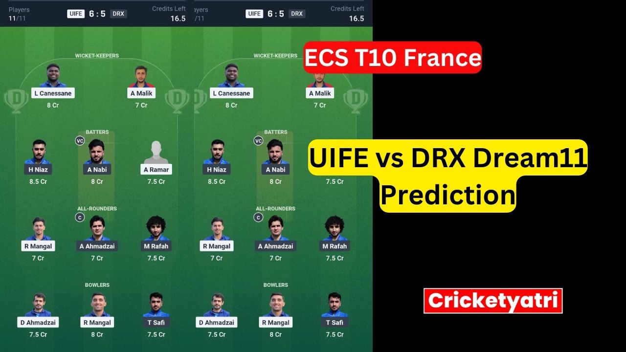 UIFE vs DRX Dream11